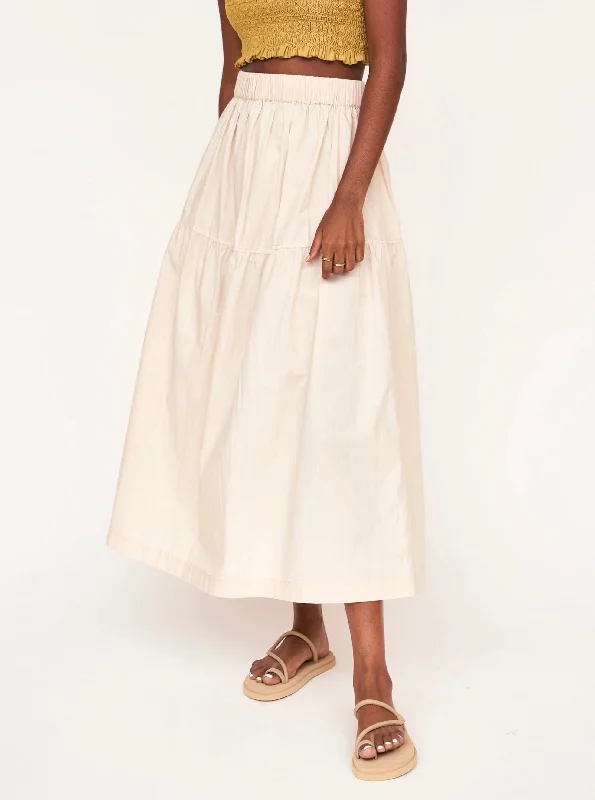 Mirth Brighton Skirt in Parchment