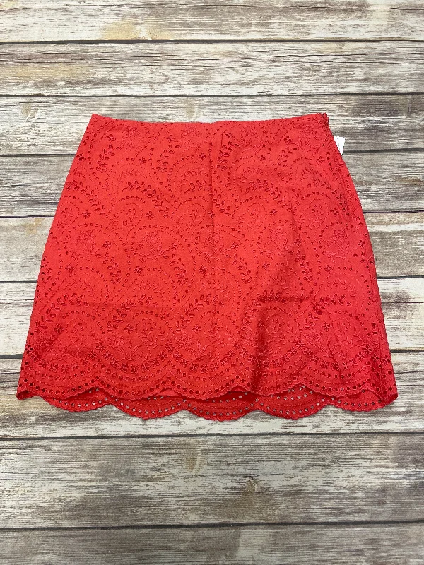 Skirt Mini & Short By Loft In Orange, Size: 6