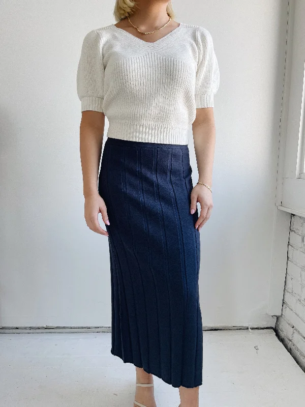 The Margot Skirt- Navy