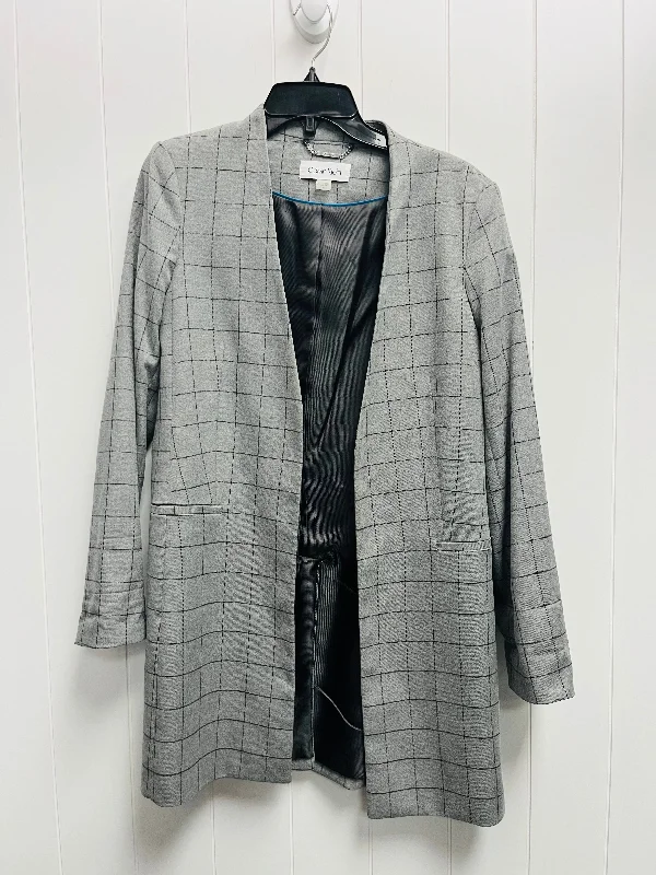 Blazer By Calvin Klein In Grey, Size: 10