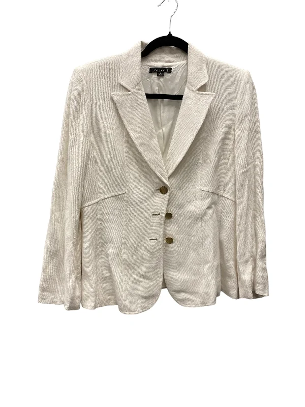 Blazer By Tahari By Arthur Levine In White, Size: M