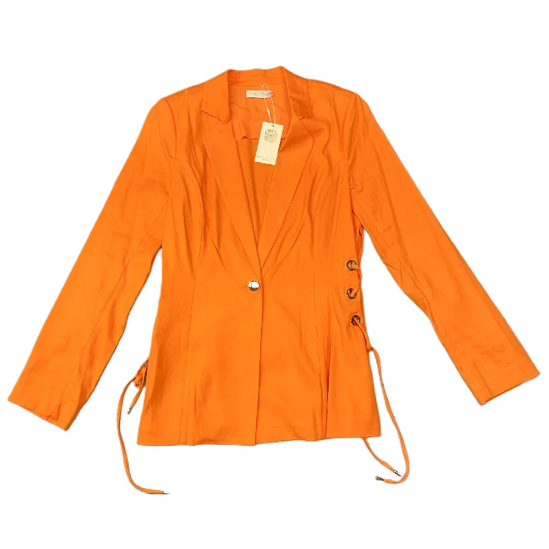 Blazer Designer By Ramy Brook In Orange, Size: M