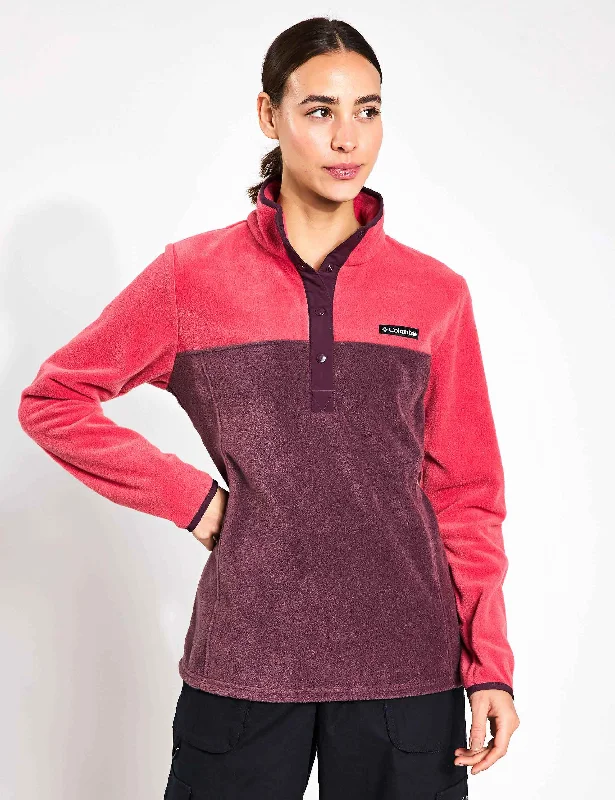 Benton Springs Half Snap Pullover - Daredevil/Moonvista