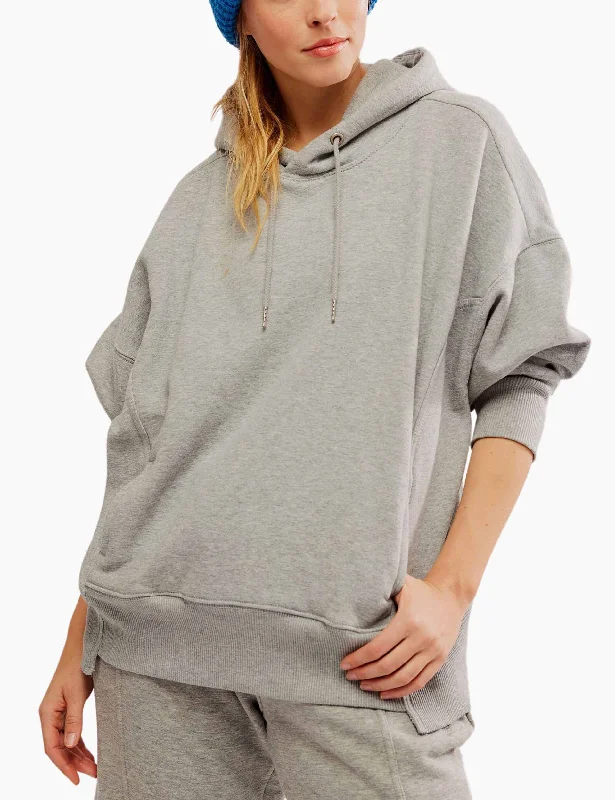 Sprint To The Finish Hoodie - Heather Grey