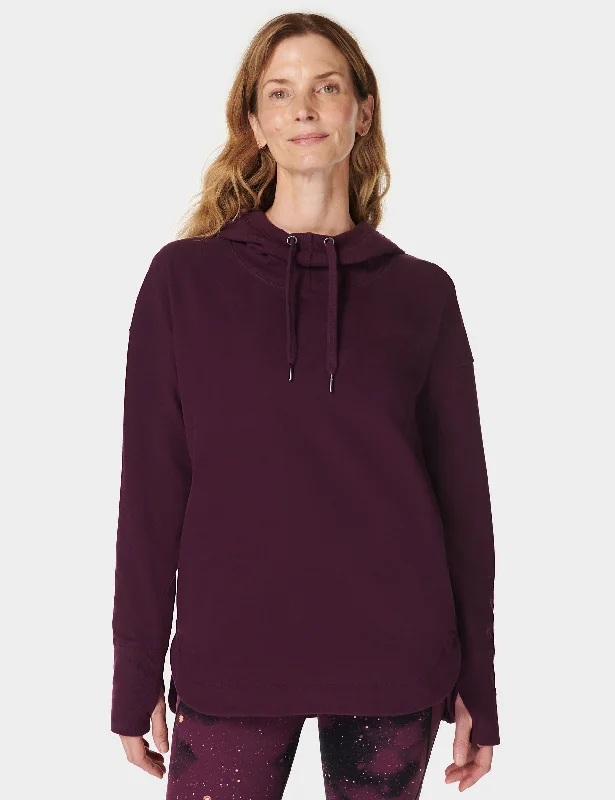 Escape Luxe Fleece Hoody - Midnight Cherry Purple