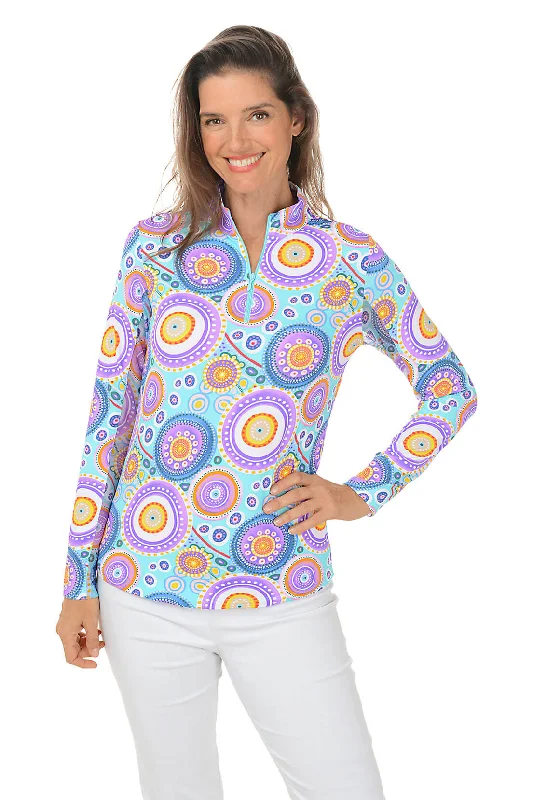 Seafoam Leona Mandala UPF50+ Sun Shirt