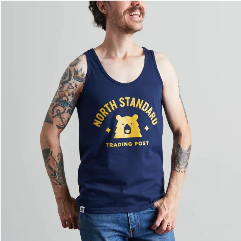 Varsity Tank (Navy + Golden Yellow)