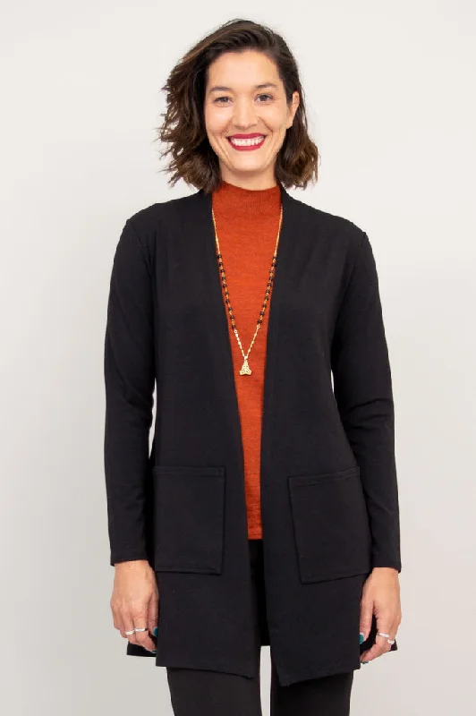 Pauline Jacket, Black, Bamboo