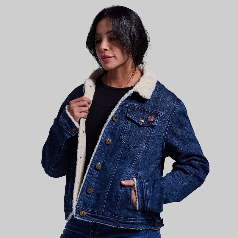 Women's FLEX Stretchy Pioneer Jacket 2.0 (Vintage Dark Wash)