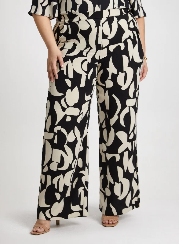 Joseph Ribkoff - Contrast Floral Pull-On Pants