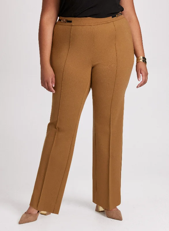 Sofia Pull-On Straight-Leg Pants - Regular